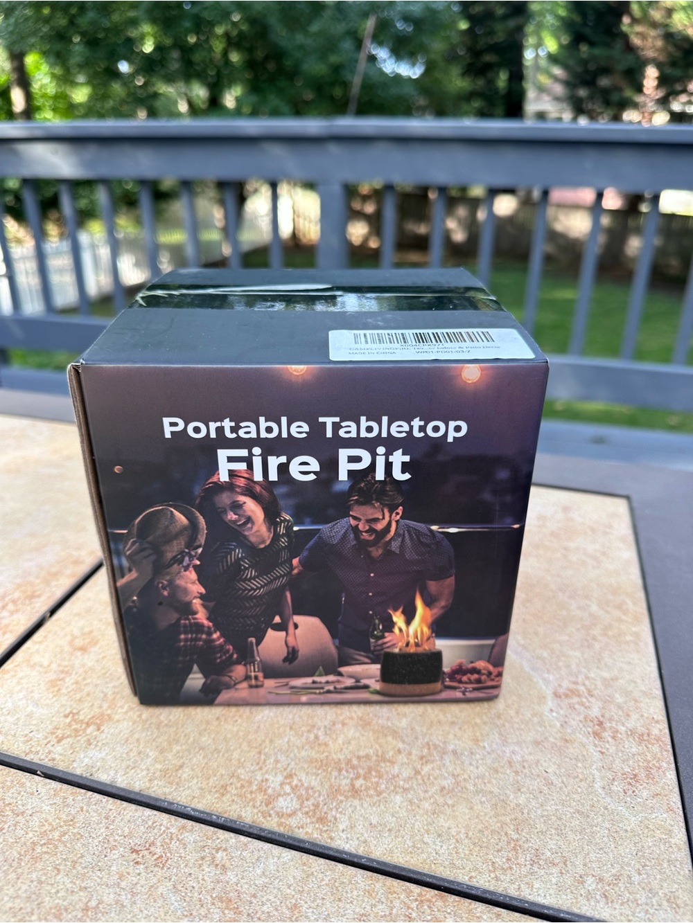 Portable Tabletop Fire Pit New in Box - Black